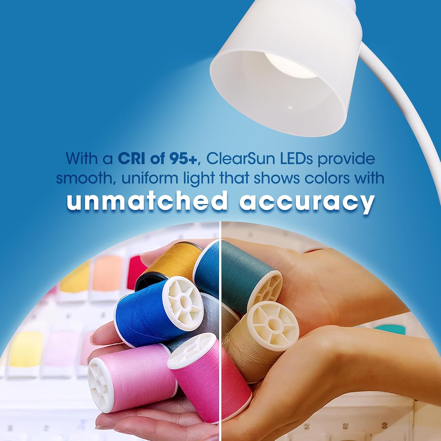 OttLite Clarify LED Desk Lamp, White