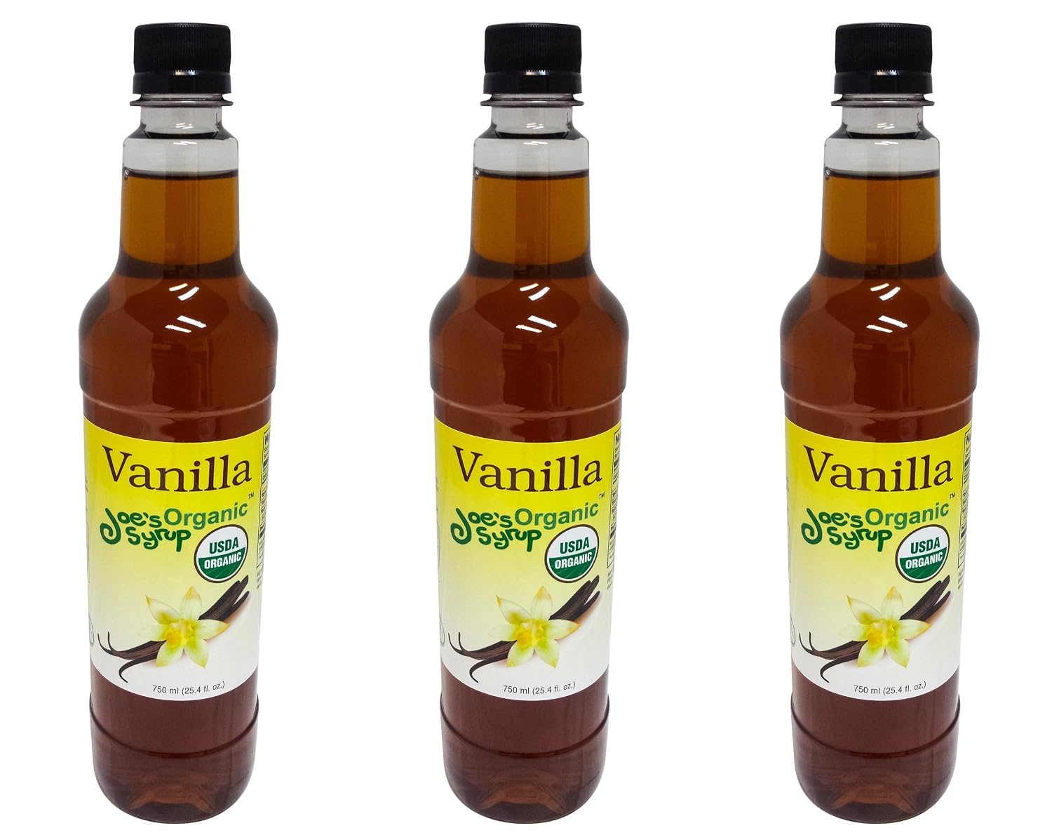 Joe’s Syrup Organic Flavored Syrup, Organic Strawberry, 750 ml | Vegan, gluten-free, Non-GMO, no HFCS; for cocktails & desserts