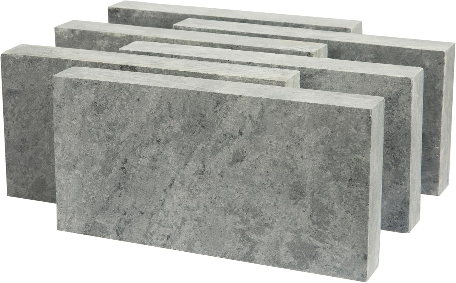 Rutland Fire Bricks, Properly Cured High Temperature FireBrick, USA-Made Residential Fire Clay Replacement for Wood Stove, Fireplace, & Pizza Oven, Size 9" x 4.5" x 1.25", 6-Pack, Tan