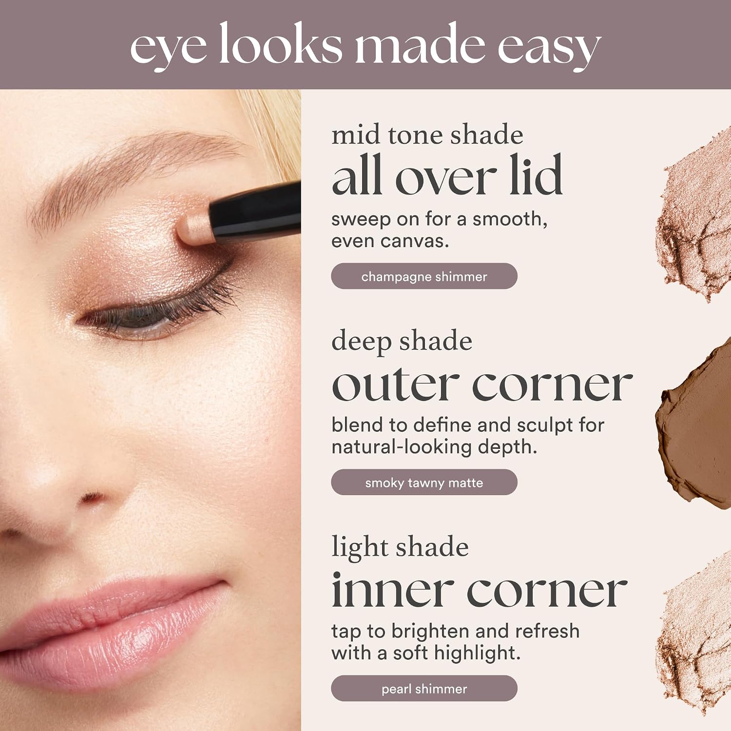 Julep Eyeshadow 101 Crème-to-Powder Eyeshadow Stick, Putty Matte