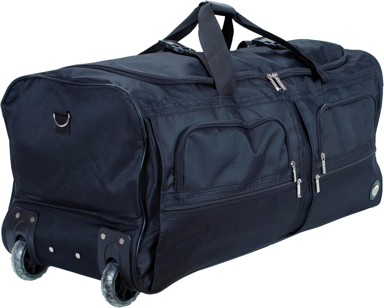 Rockland Rolling Duffel Bag, Black, 22"