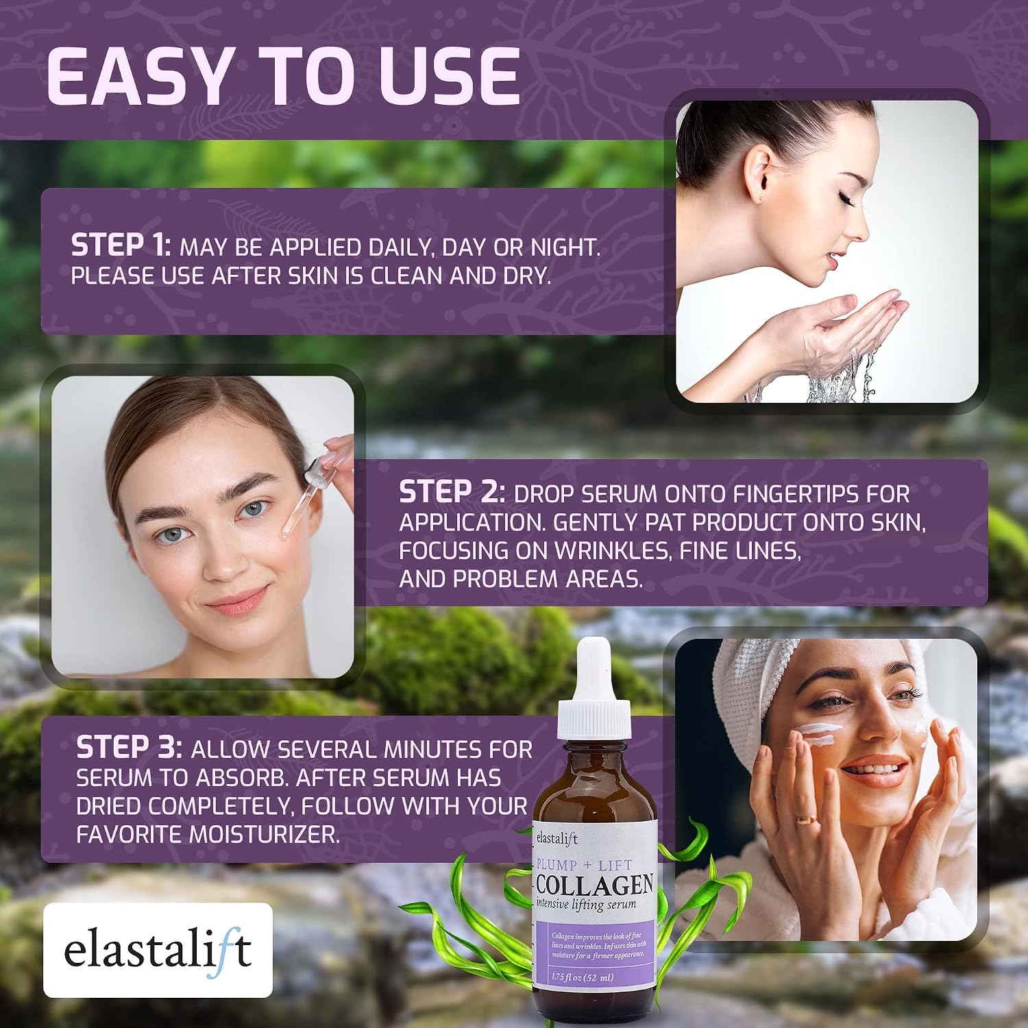 Elastalift Collagen Cream Skin Care Face Lotion & Body Lotion | Fragrance Free Skin Tightening Cream Collagen Firming Lotion Body Moisturizer For