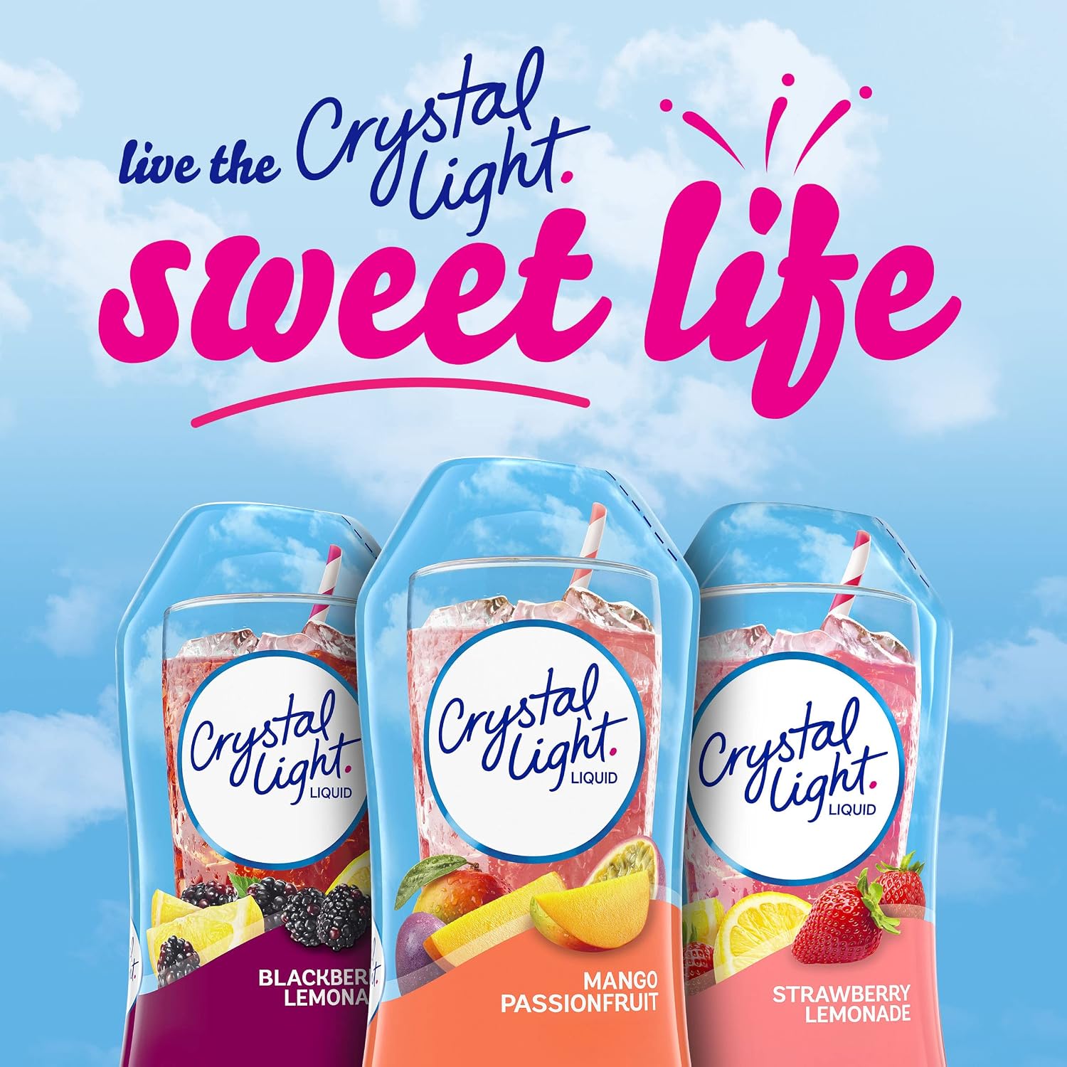Crystal Light On-The-Go Drink Mix Packets, Sugar Free Powdered Water Enhancer, Naturally Flavored Low Calorie Beverage Mix, Cherry Pomegranate, 0.11 Ounce Packets, 10 Count (Pack of 4)
