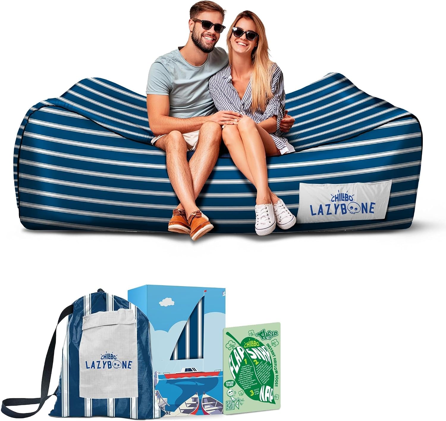 Chillbo Shwaggins, Inflatable Beach Lounger, Inflatable couches