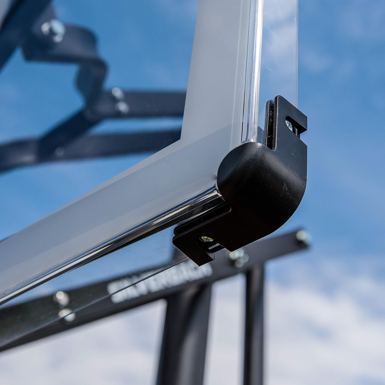 Silverback Height Adjustable In-Ground Basketball Hoop with Tempered Glass Backboard, Pro-Style Breakaway Rim, Pole and Backboard Pad