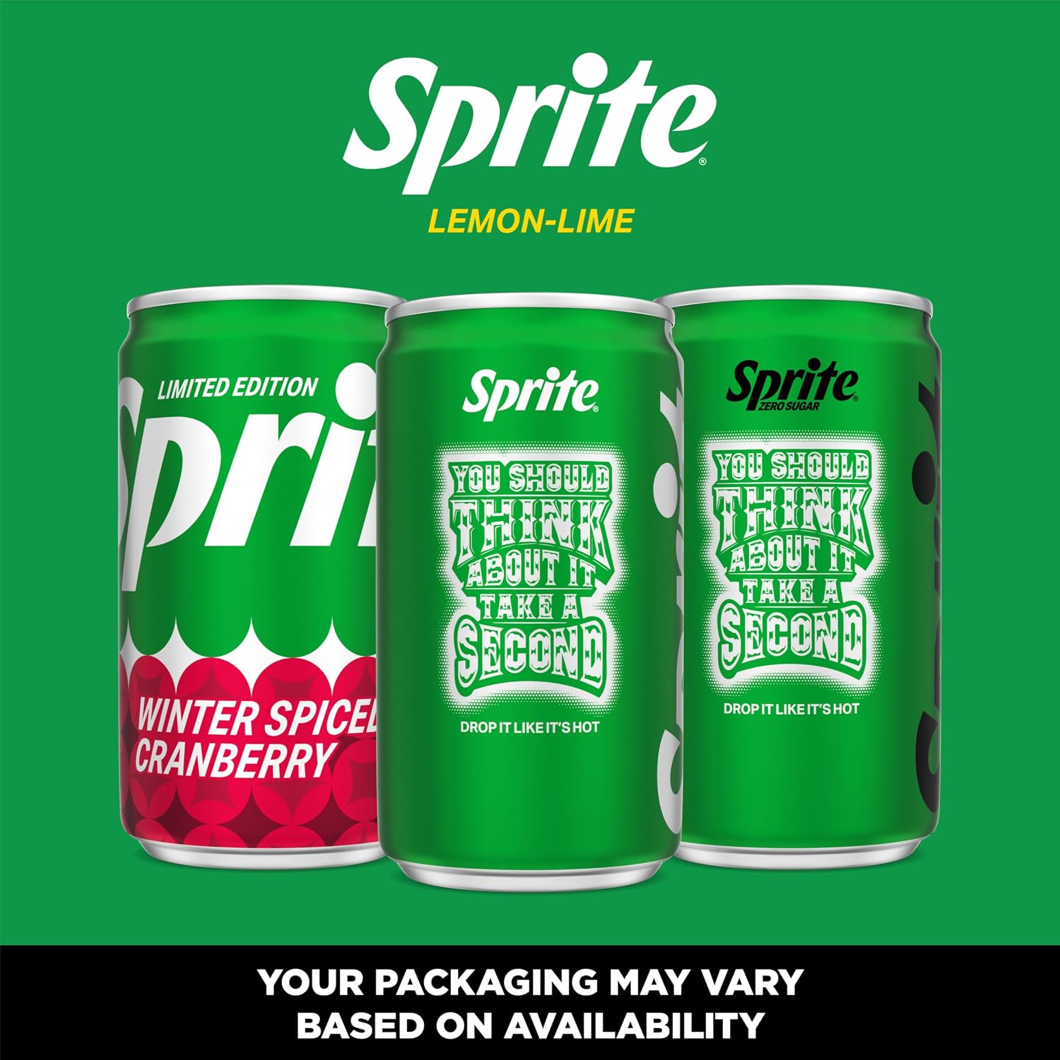 Sprite Lemon-Lime Caffeine-Free Soda Soft Drink Cans, 12 fl oz, 12 Pack | Fridge pack, naturally flavored soft drink, carbonated