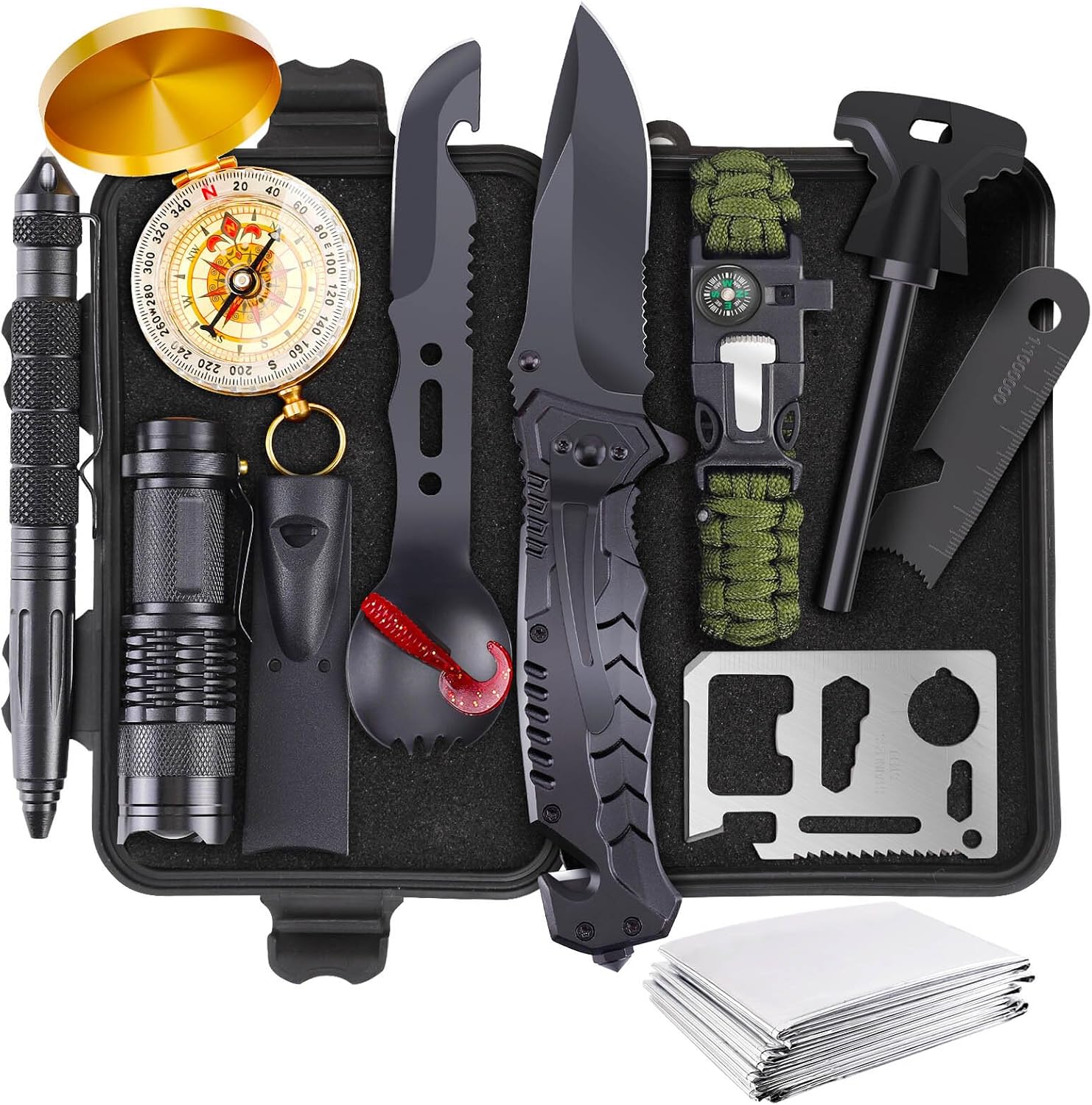 13-in-1 Emergency Survival Kit - Gift for Men, Him
