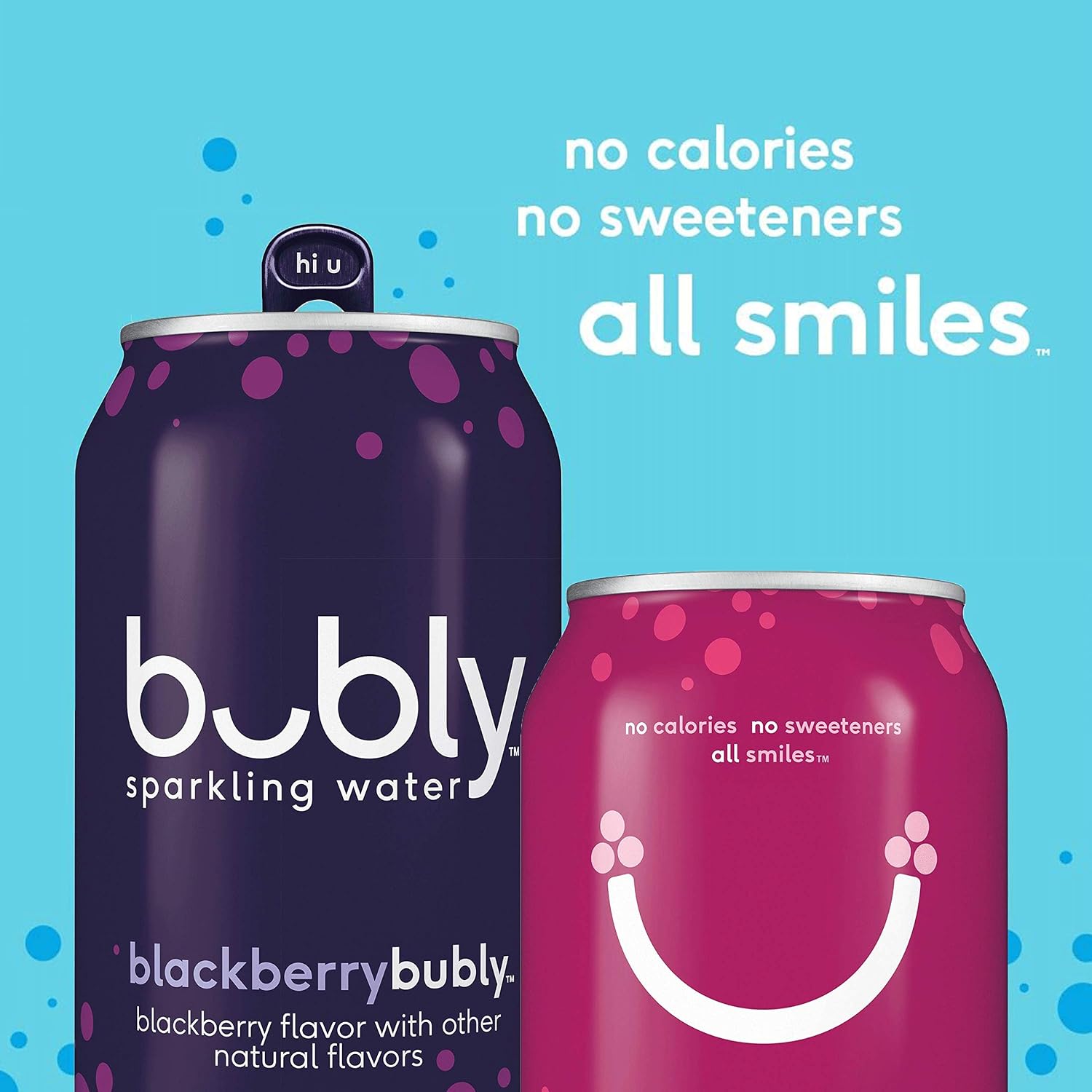 Bubly Sparkling Water, Cherry, 12 fl Oz. Cans (18 Pack)