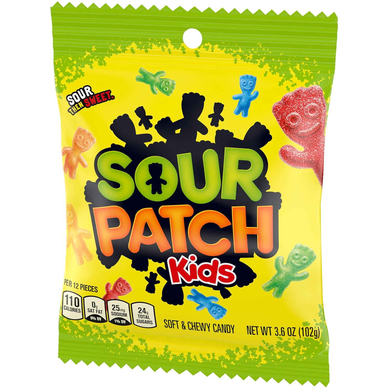 SOUR PATCH KIDS & SWEDISH FISH Soft & Chewy Gummy Candy Variety Pack, 15 ct