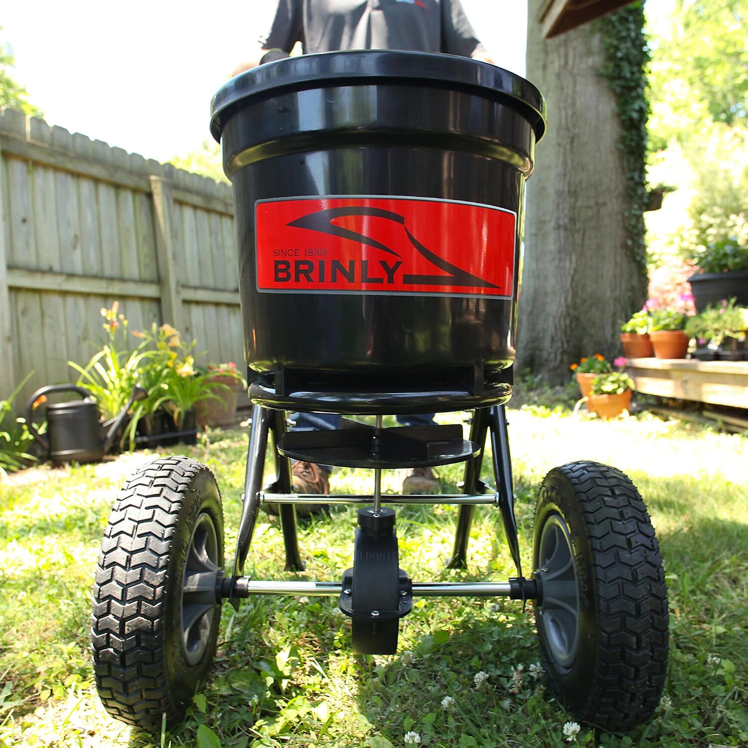 Brinly-Hardy 50 lb. Capacity Push Broadcast Spreader P20-500BH