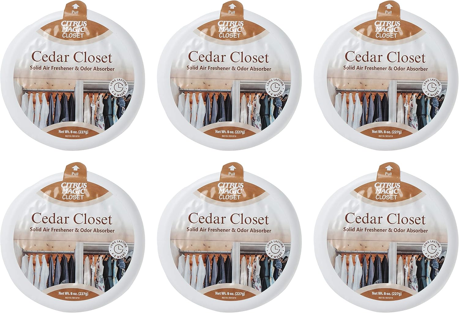 Citrus Magic Closet Solid Air Freshener, Cedar, 8 Ounce