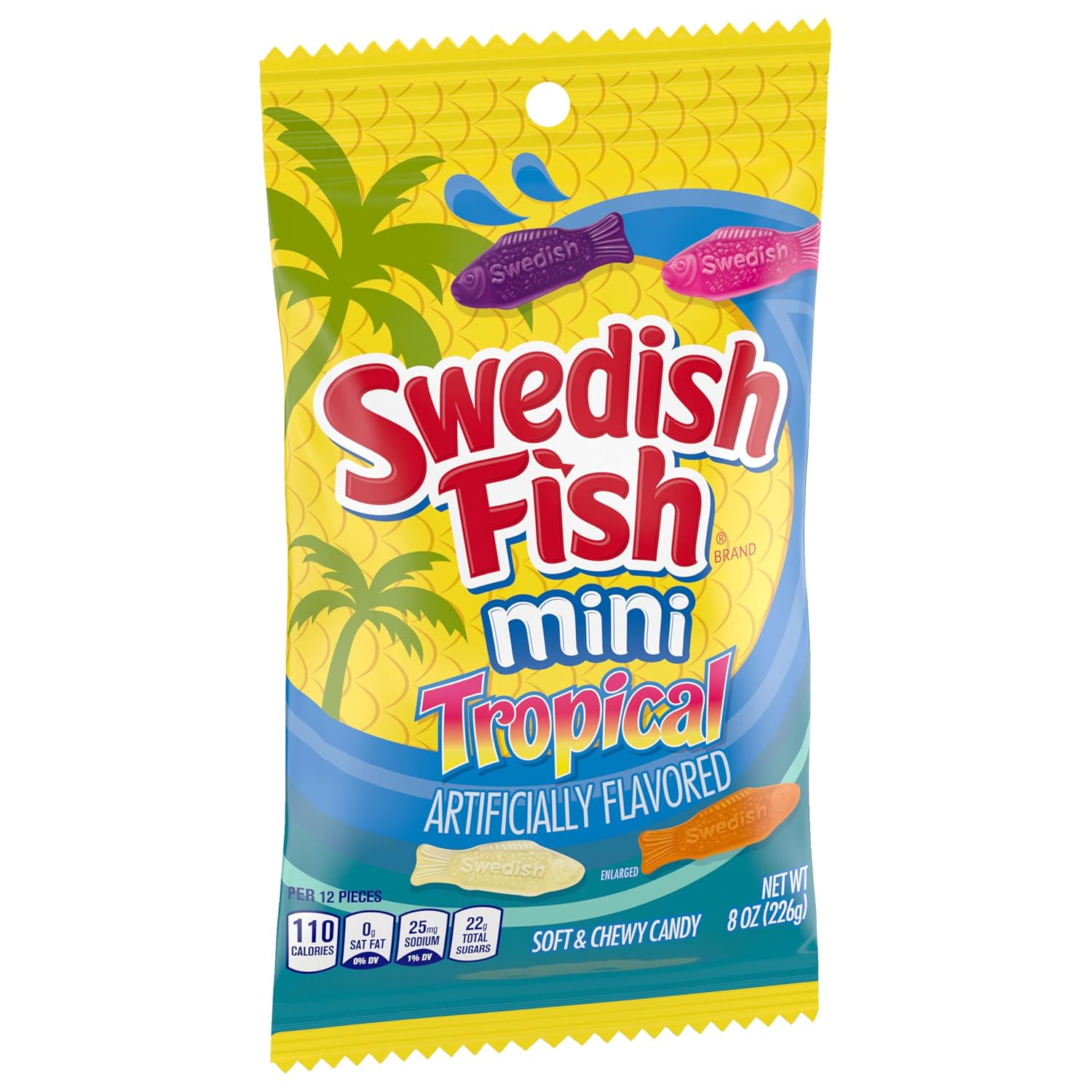 SWEDISH FISH Soft & Chewy Gummy Candy, Bulk Candy, 5 lb