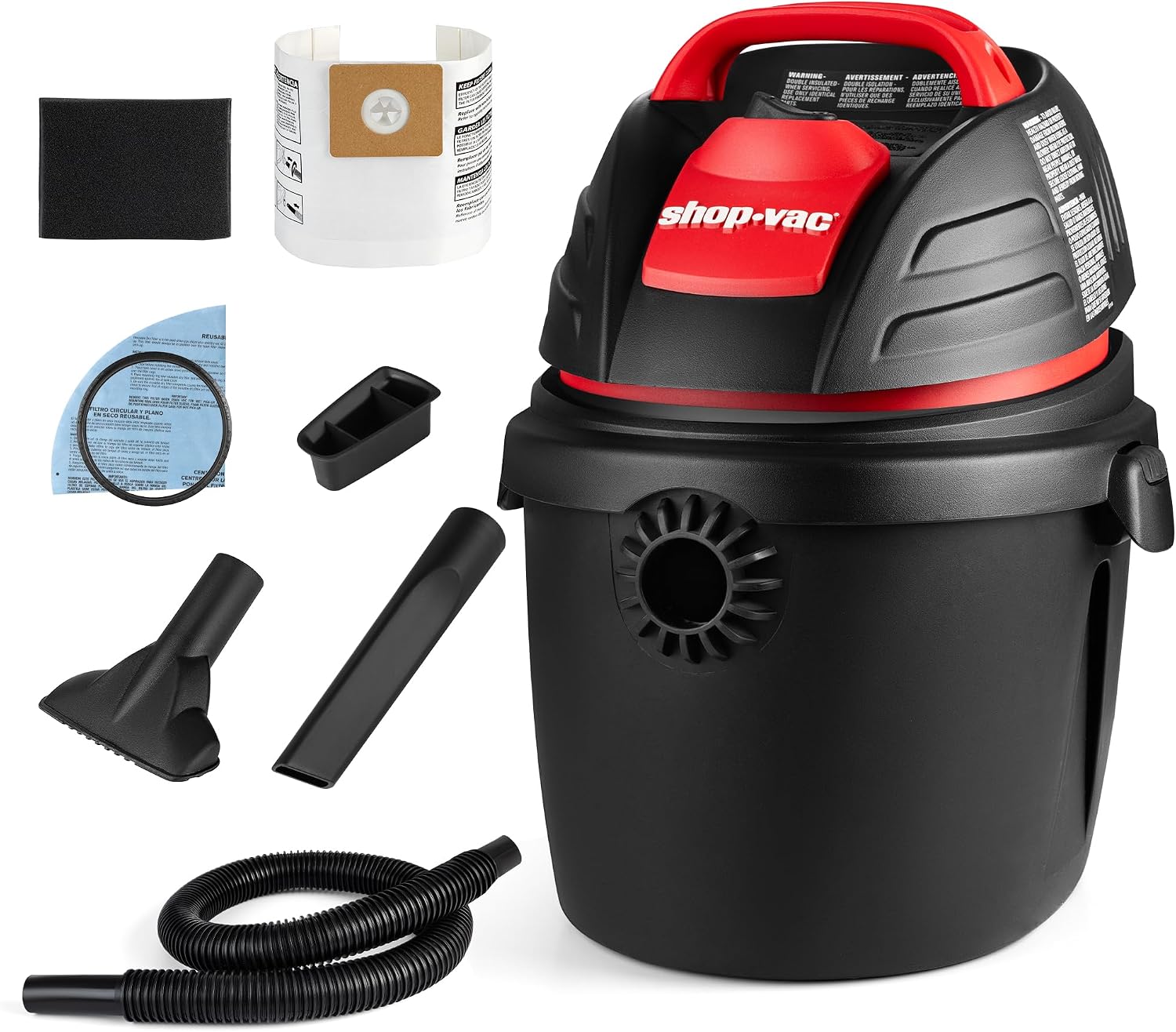 Shop-Vac 9303511 2.5 Gallon 2.5 Peak HP Wet/Dry Vacuum with Blower Function