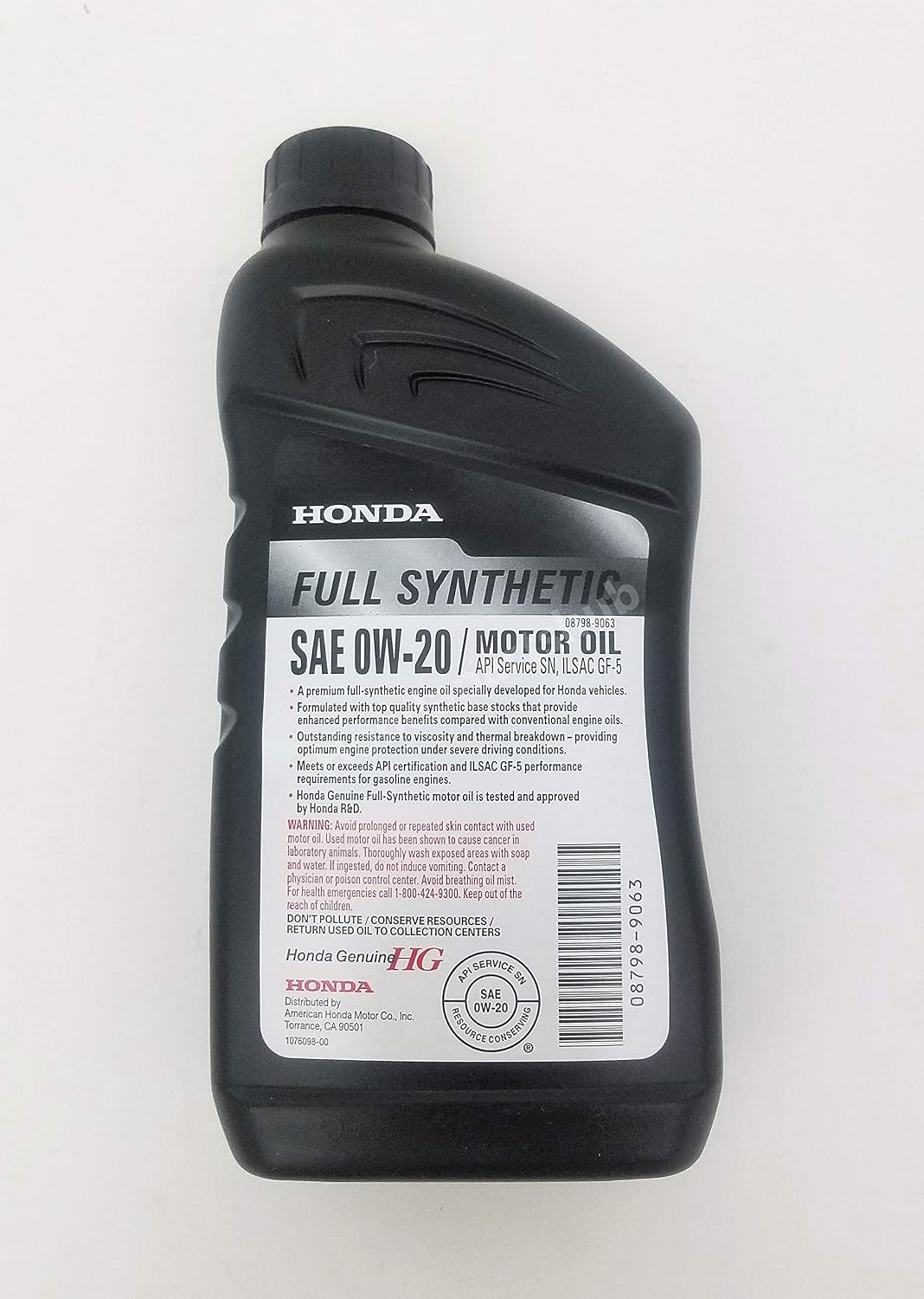 Honda Genuine 0W-20 Full Synthetic Oil Change Kit w/A02 Filter & Drain Washer