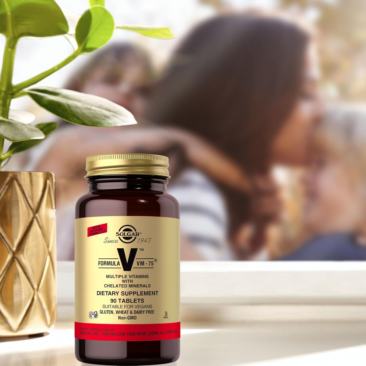 Solgar Formula VM-75, 90 Tablets - Vitamin A, B6, B12, C, D, E, Vegan | Multivitamin with Chelated Minerals - Biotin, Magnesium, Calcium, Iron, Zinc, Gluten Free, Dairy Free, Kosher - 90 Servings