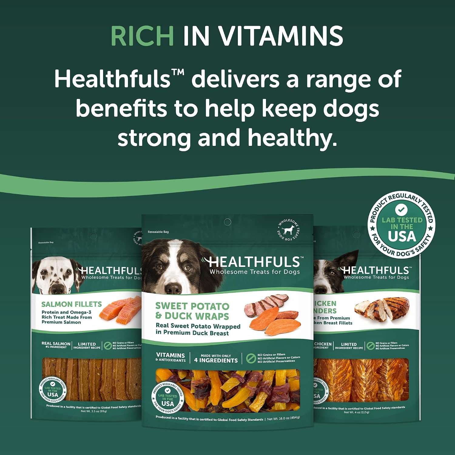 Healthfuls Chicken Wrapped Sweet Potato Dog Treats, 16oz