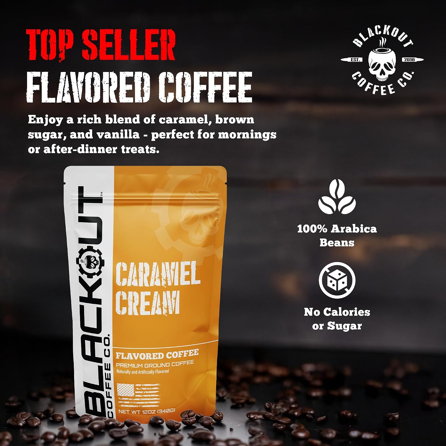 Blackout Coffee Blueberry Crumble Ground Coffee, Medium Roast, 12 oz
