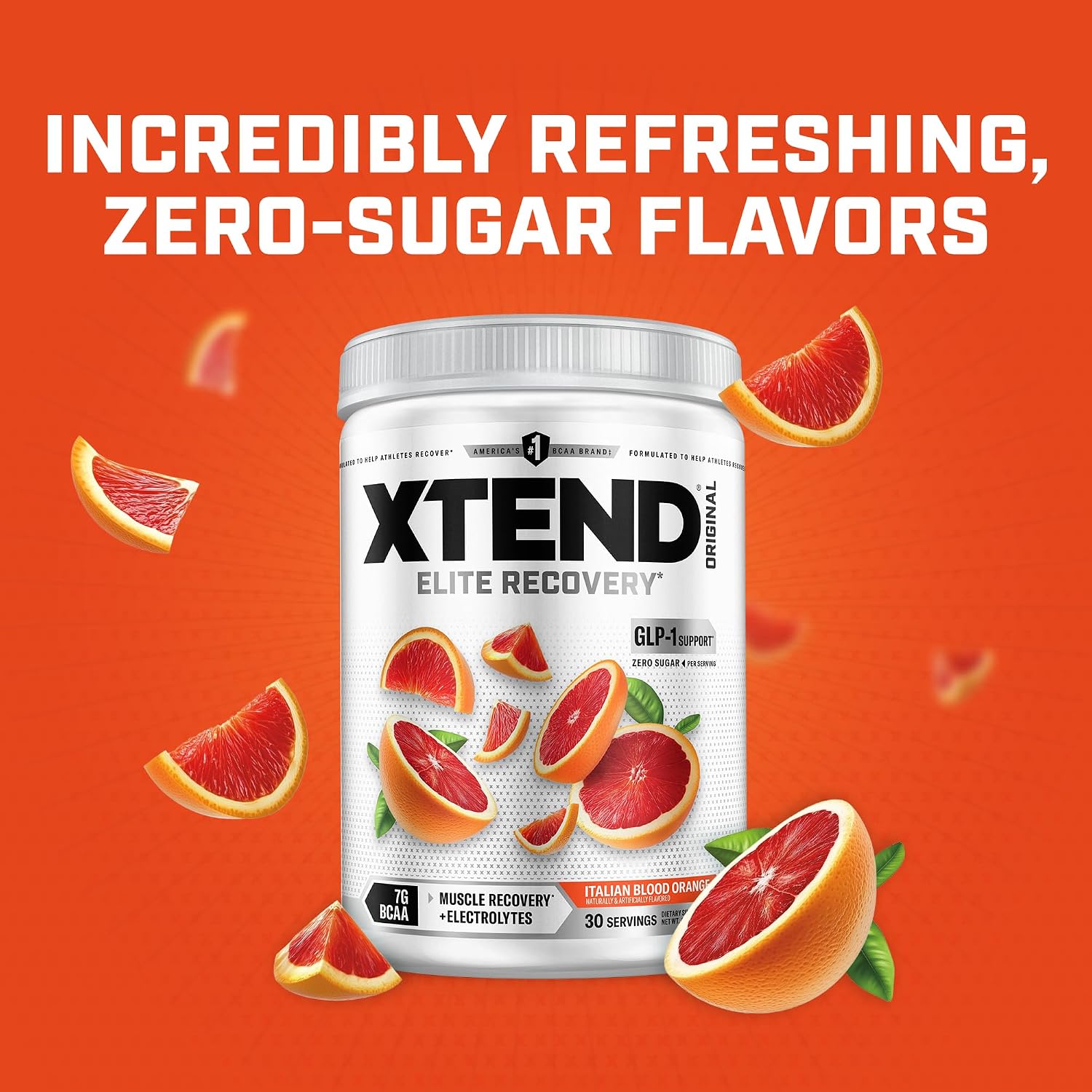 Xtend Original BCAA Powder, 7g BCAAs and 2.5g L-Glutamine for Muscle Recovery Hydration and Lean Muscle, Sugar Free Intra and Post Workout Drink with Electrolytes, Watermelon Explosion, 30 Servings
