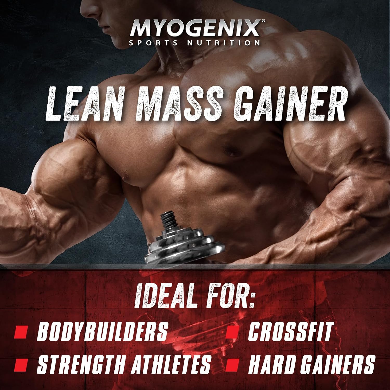 Myogenix Critical Mass Gainer – Muscle Mass Weight Gain Supplement, Zero Lactose Whey Protein Powder – Anabolic Whey Protein – Chocolate Milkshake (6.01 lbs)