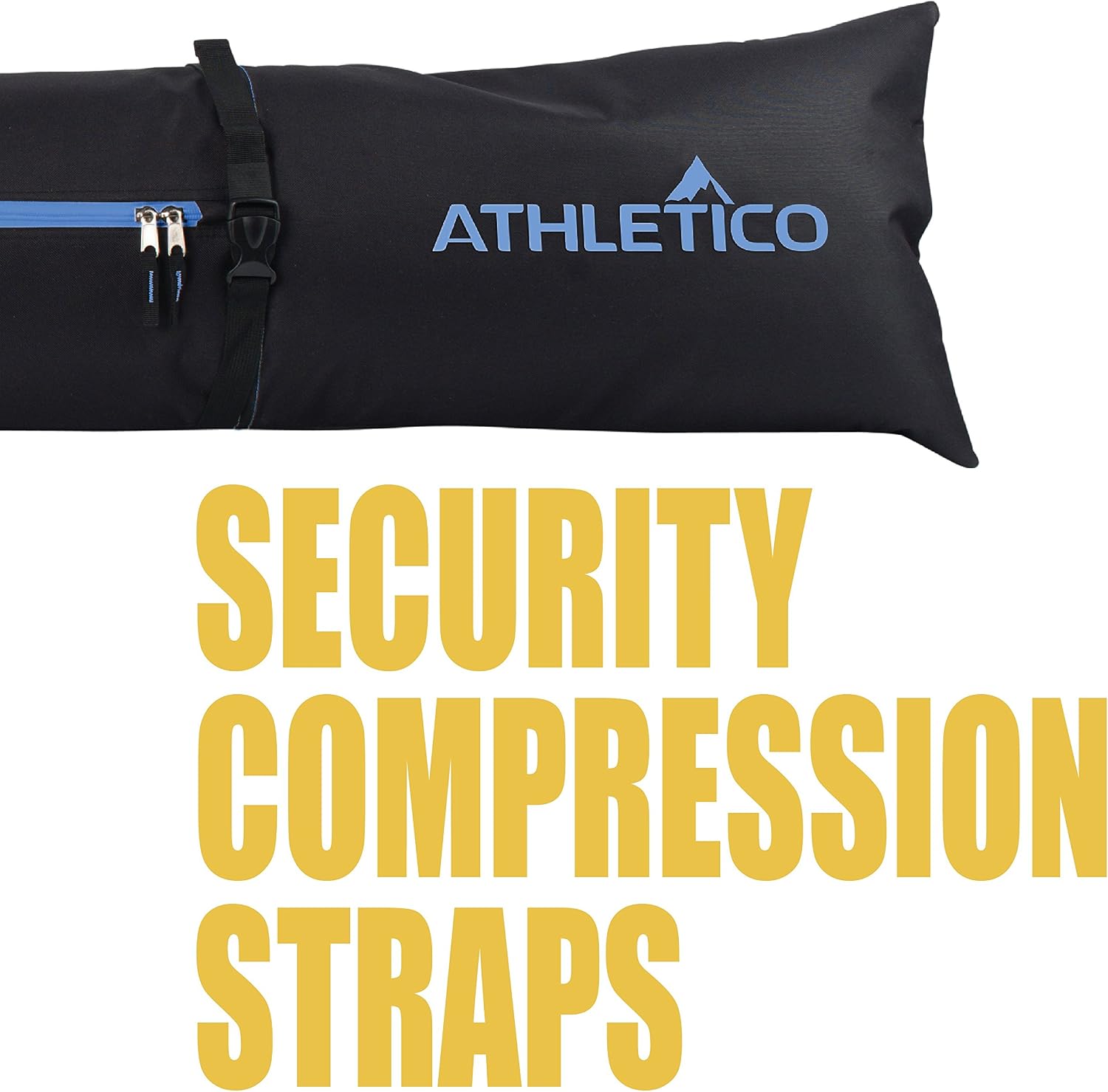 Athletico Ski Bag and Ski Boot Bag Combo - Ski Bags for Air Travel - Unpadded Snow Ski Bags Fit Skis Up to 200cm - For Men, Women, Adults, and Children