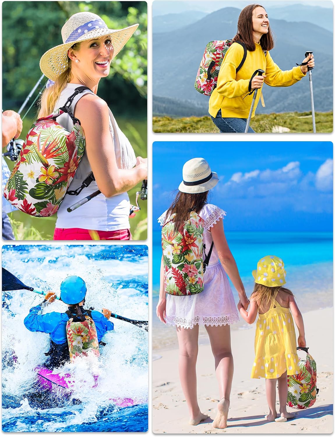 HEETA Waterproof Dry Bag Backpack with Emergency Whistle 5L/10L/20L/30L/40L