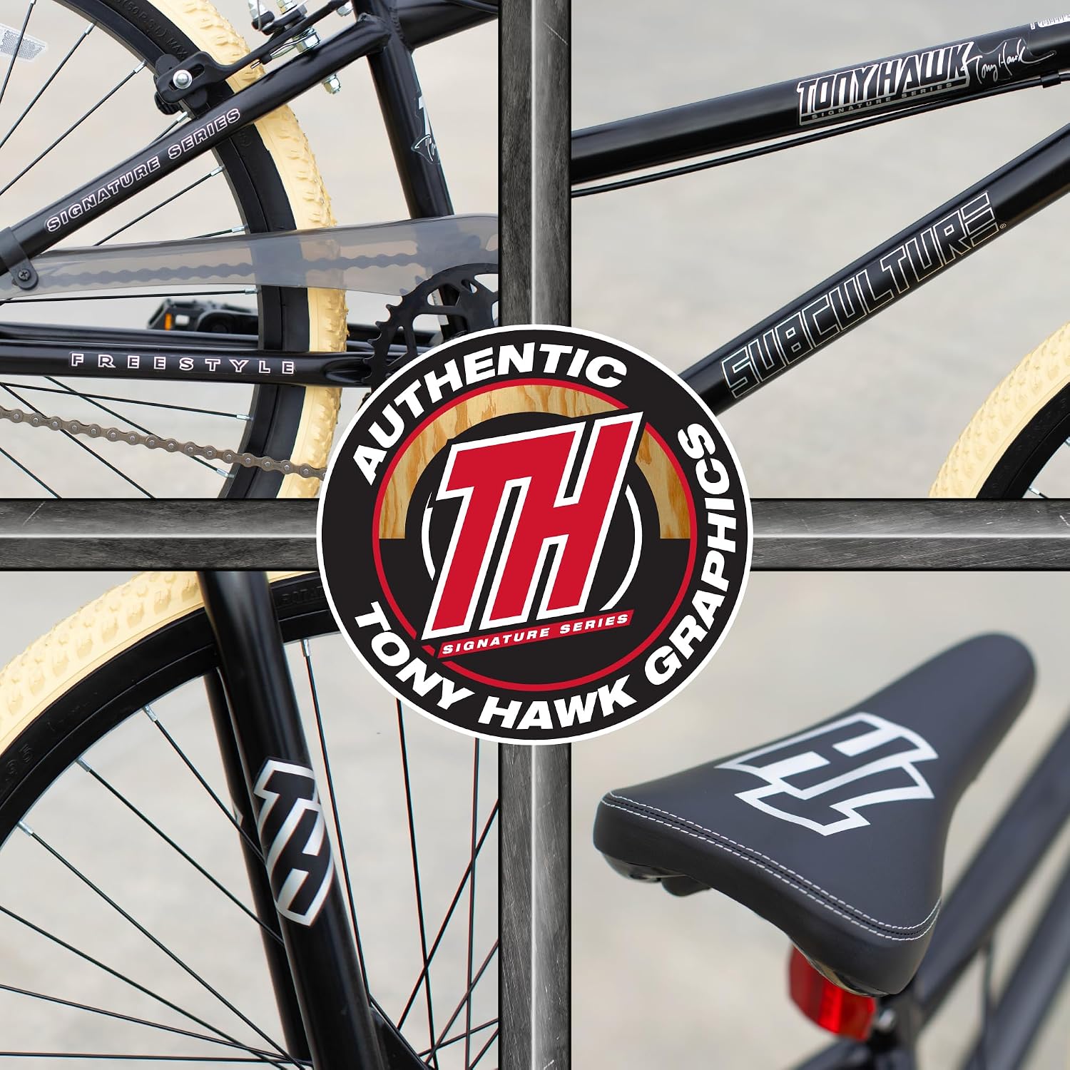 Dynacraft Tony Hawk 18-24 Inch Bike High-Performance & Durable, Perfect for Kids & Teens Learning BMX Tricks, Sturdy, Easy to Assemble, Ideal for Young Riders & Aspiring BMX Enthusiasts