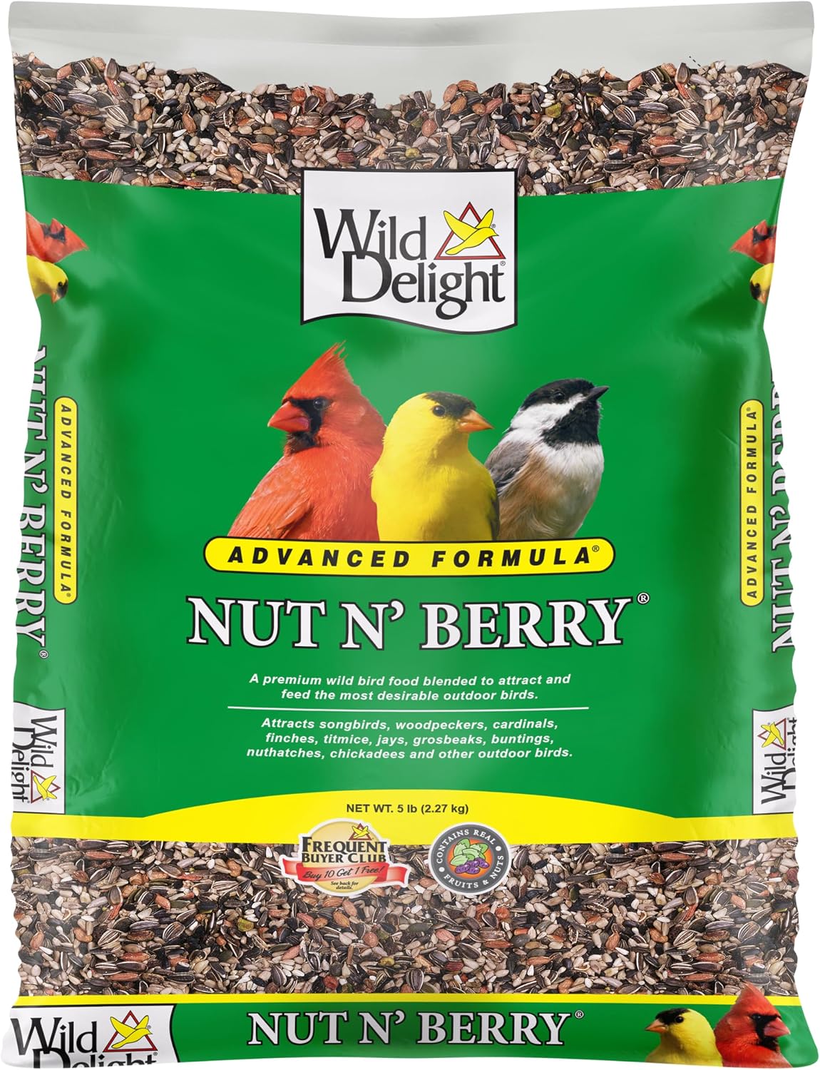 Wild Delight Deck, Porch N' Patio No Waste Bird Food, 5 lb, (374050)