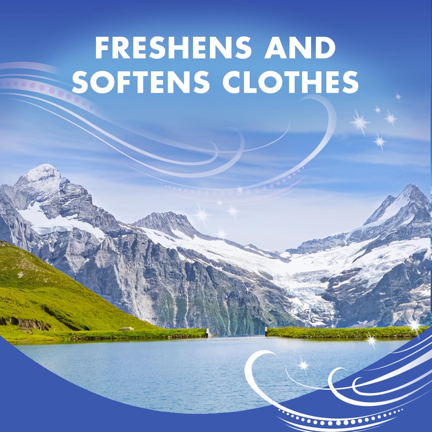 ARM & HAMMER Fabric Softener Dryer Sheets, Mountain Rain, 144 Count | Softens Clothes, Reduces Static Cling, Essential Oil Infused