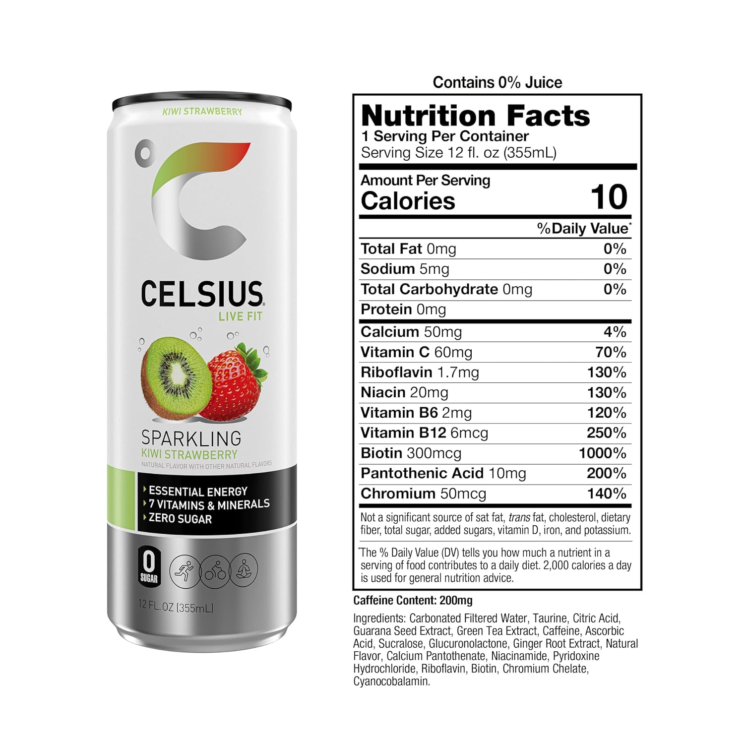 CELSIUS Sparkling Cola, Sugar Free Energy Drink, 12 Fl Oz (Pack of 12)