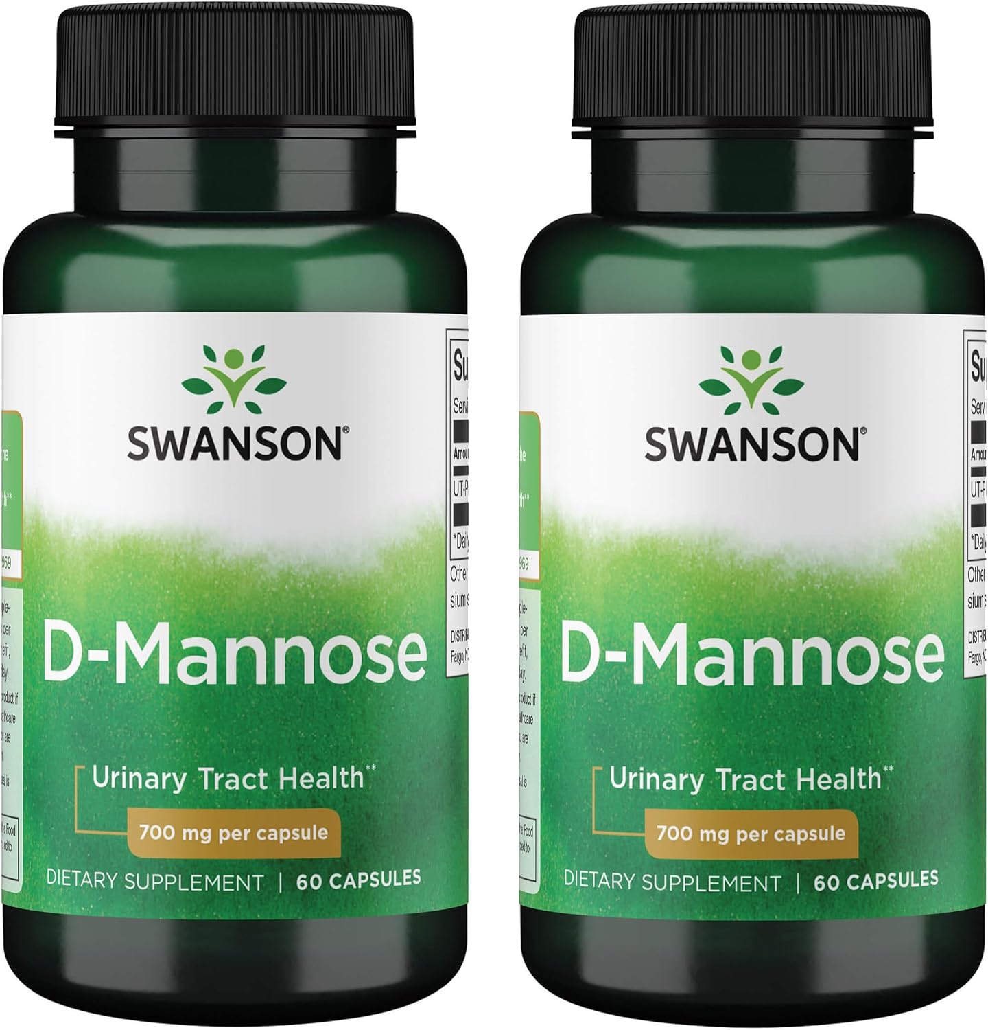 Swanson D-Mannose 700 Milligrams 60 Capsules