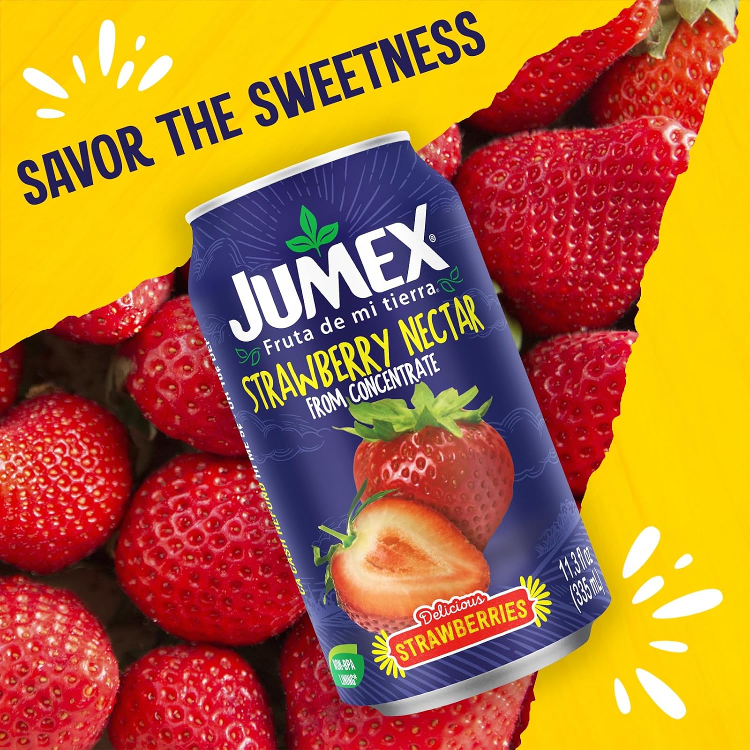 Jumex Mango Nectar Juice & Peach Nectar - Made with Fresh Fruit Puree - Tropical Fruit Juice Concentrate for Smoothie Mix, Cocktail Mixers & Kids Beverages - 11.3oz, 12 Pack Canned Drinks