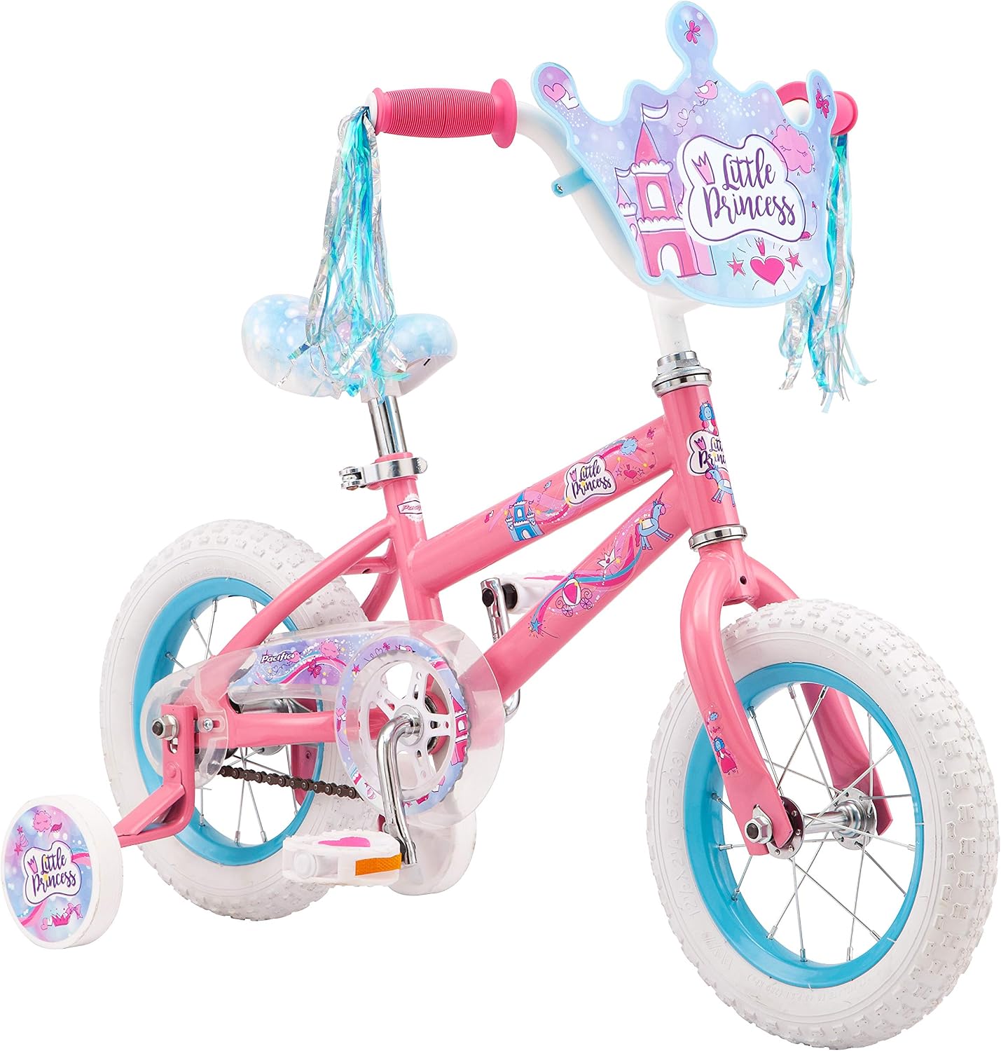 Pacific Character Kids Bike for Boys & Girls Ages 3-7 Year Old, 12 or 16-Inch Wheels Option, Steel Frame, Coaster Brakes