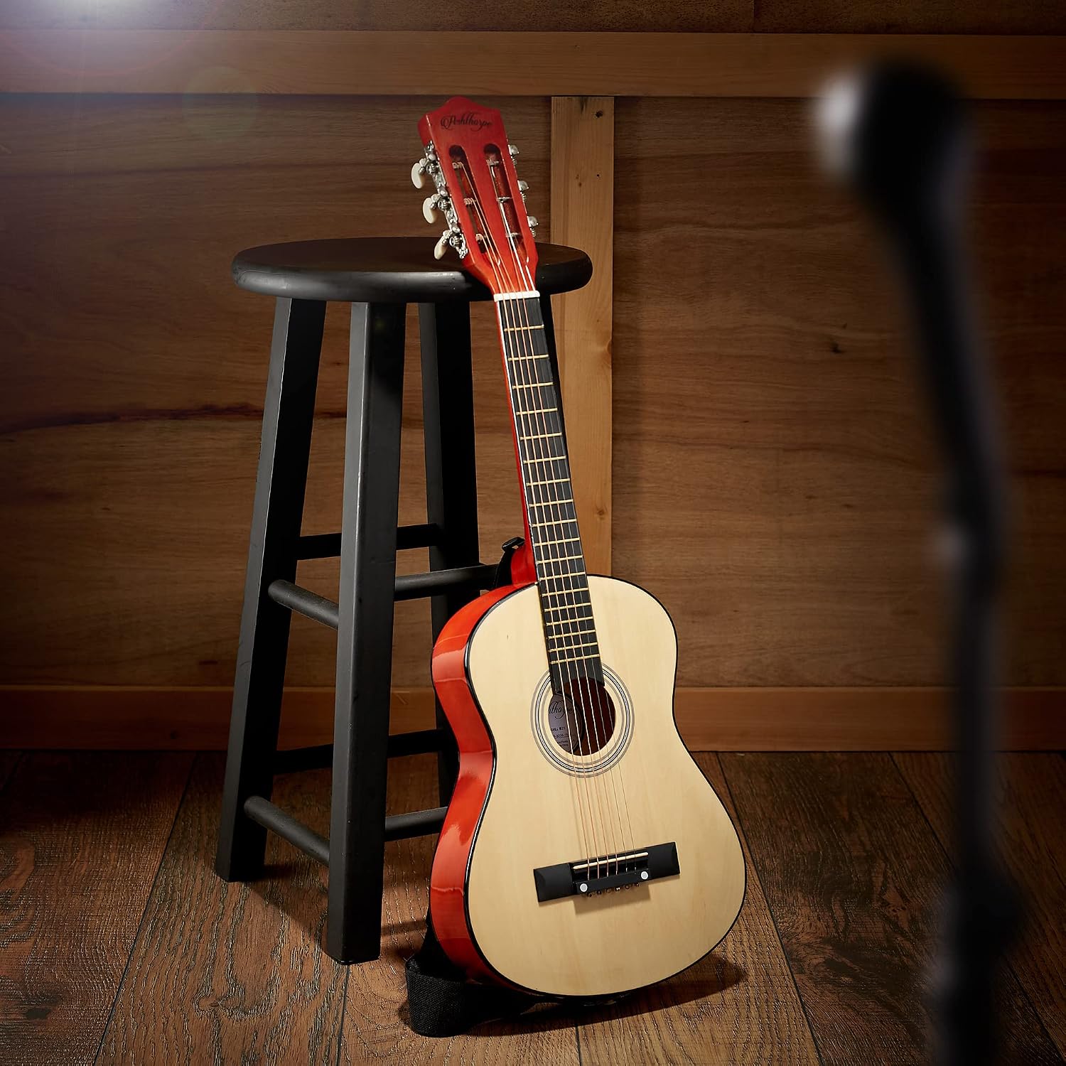 Ashthorpe 38-inch Beginner Acoustic Guitar (Red), Starter Kit with Gig Bag, Extra Strings, Strap, Picks, and Lessons