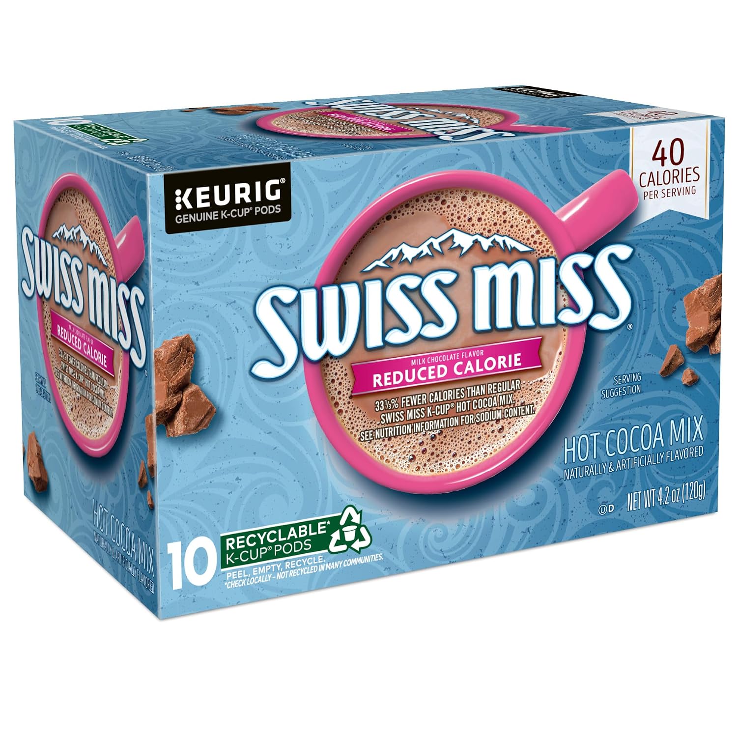 Swiss Miss Milk Chocolate Hot Cocoa Keurig Single-Serve K Cup Pods, 28 Count