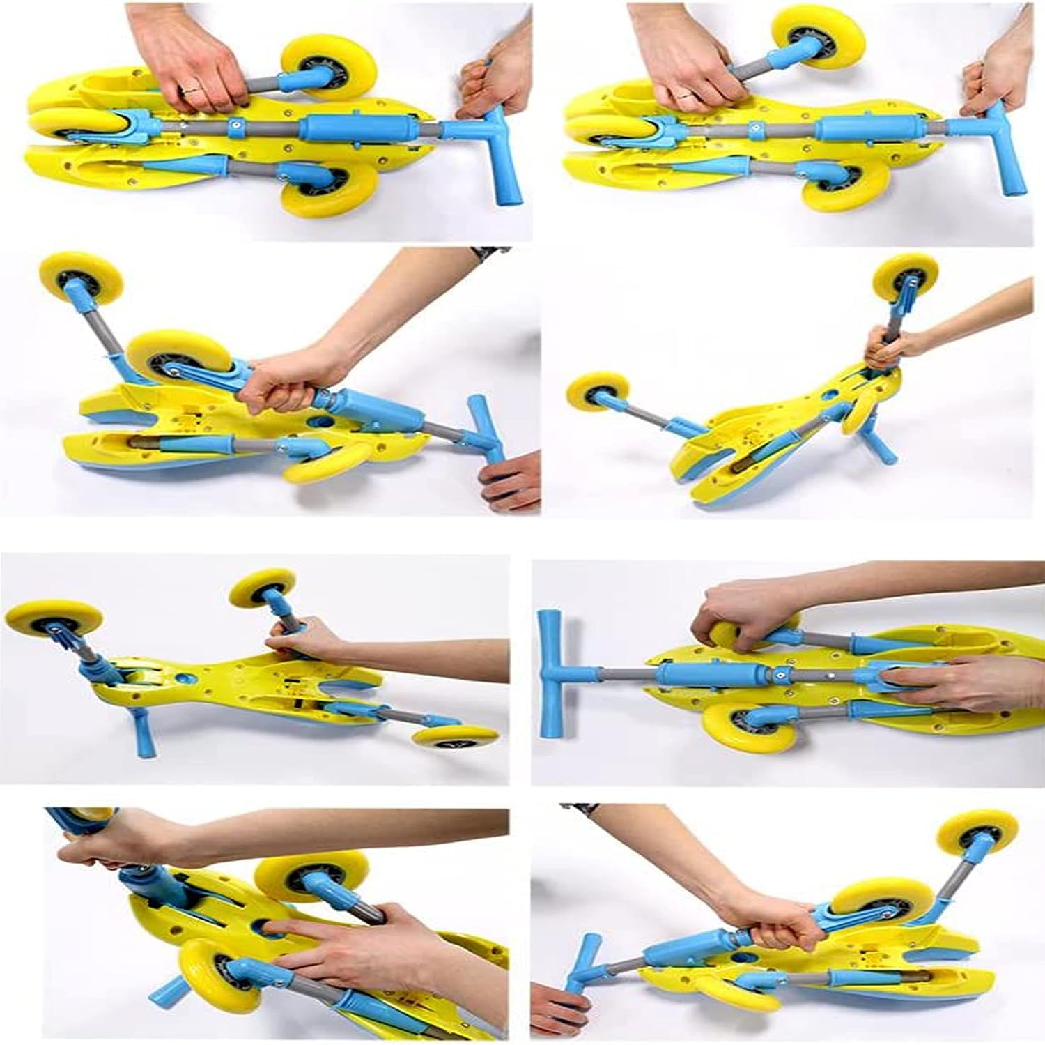 MEKBOK Fly Bike Foldable Indoor/Outdoor Toddlers Glide Tricycle - Blue