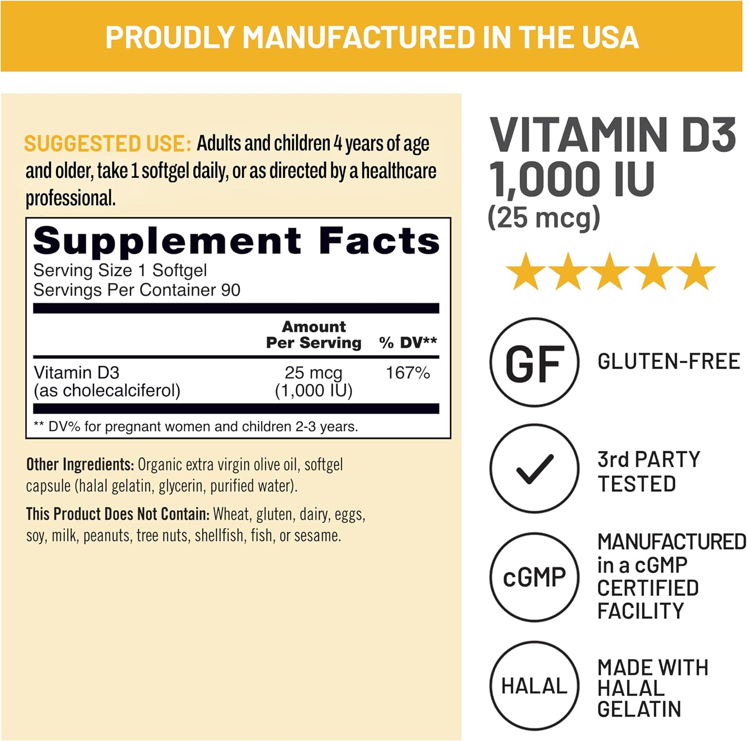 NatureWise Vitamin D3 5000IU Supplement, Immune Support, 360 Mini Softgels