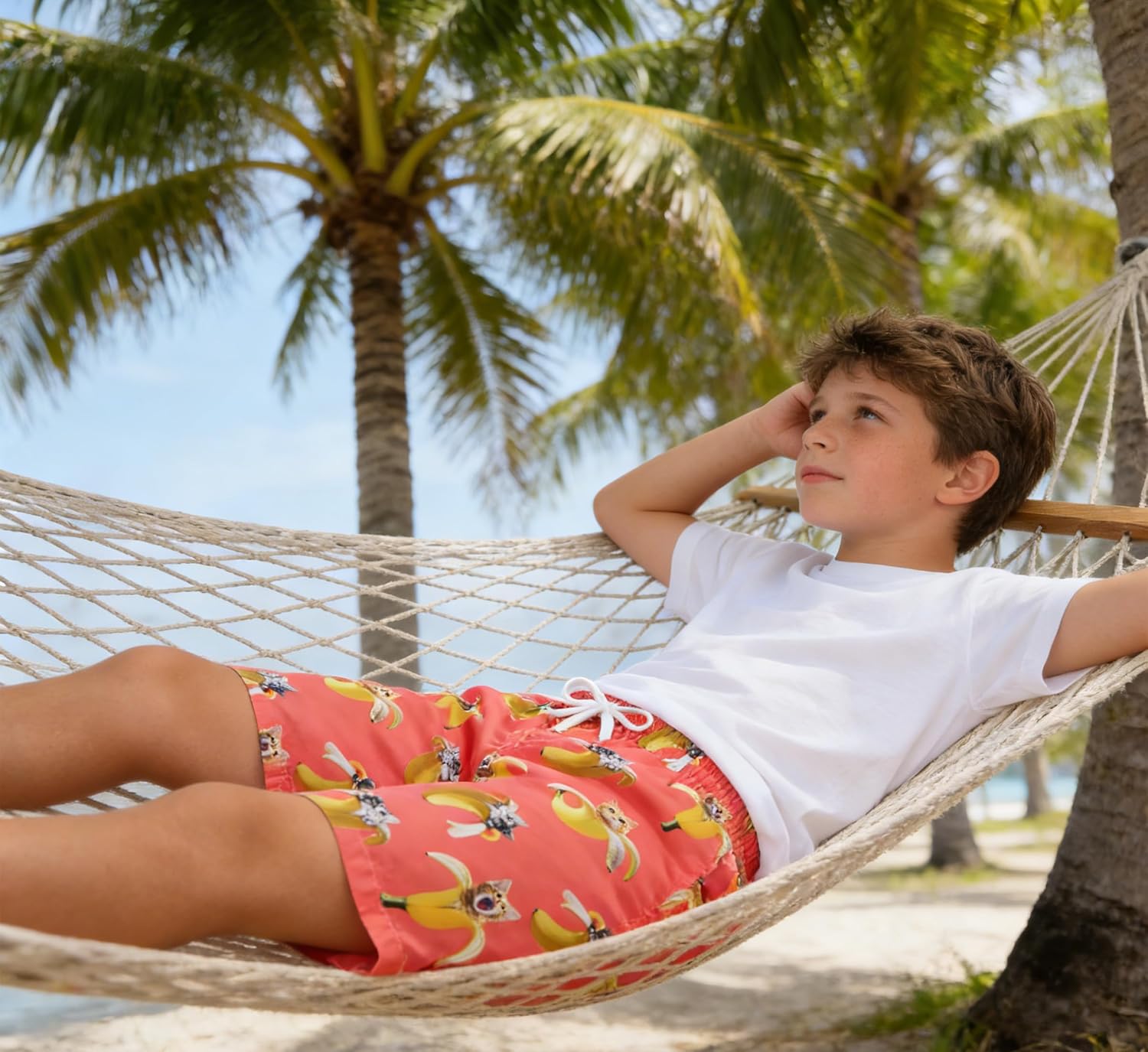 BFUSTYLE Boys Swim Trunks Mesh Lining Kids Bathing Suit 5-14 Years Shorts