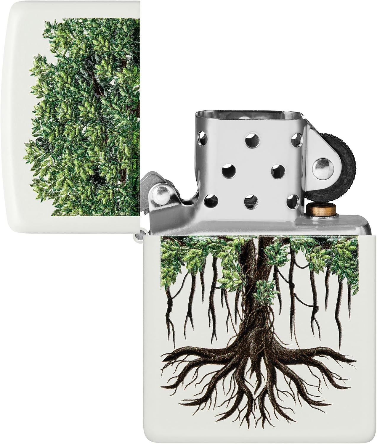 Zippo Tree of Life Pocket Lighter - Refillable Flip-Top Windproof Lighters - Spiritual and Symbolic Design Pocket Lighters - Luxury Metal Lighter Made in USA