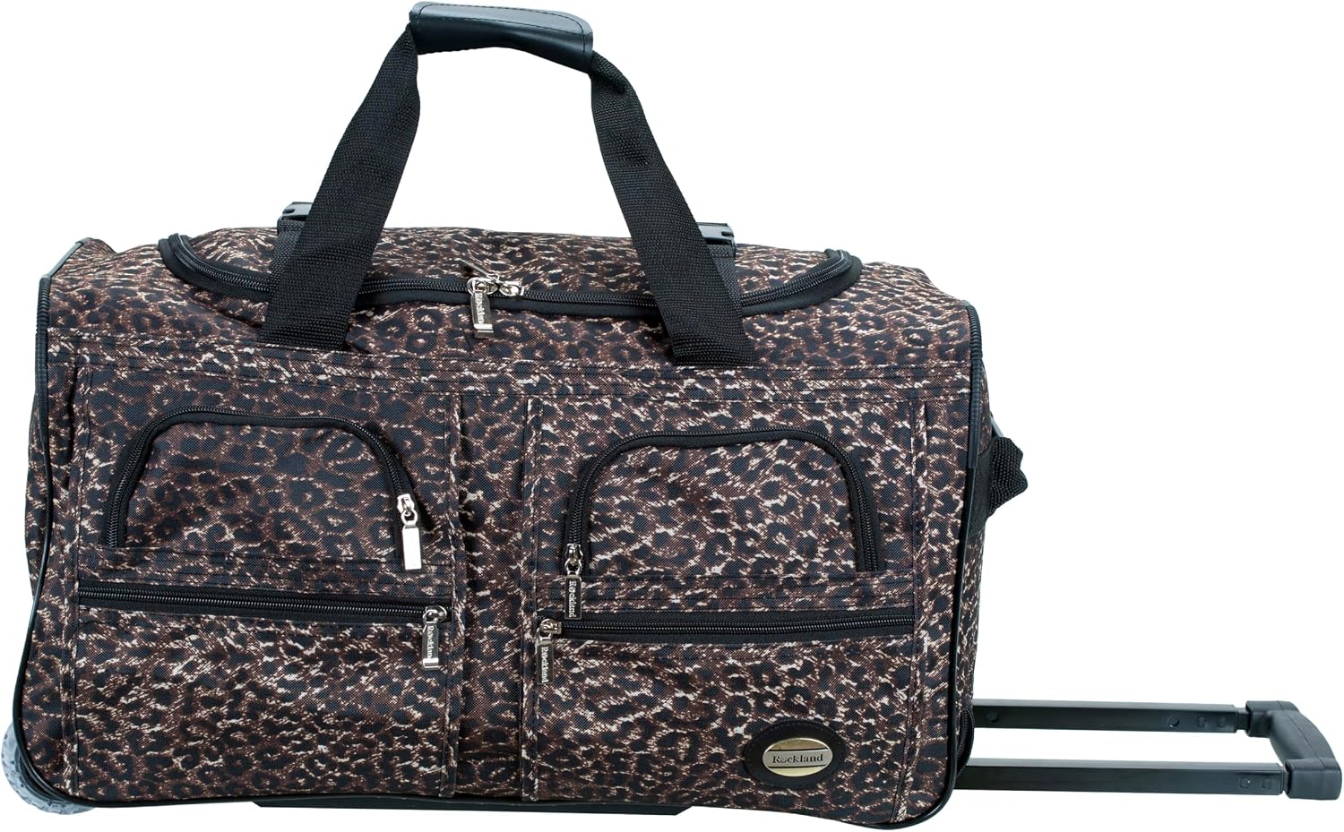 Rockland Rolling Duffel Bag, Black, 22"