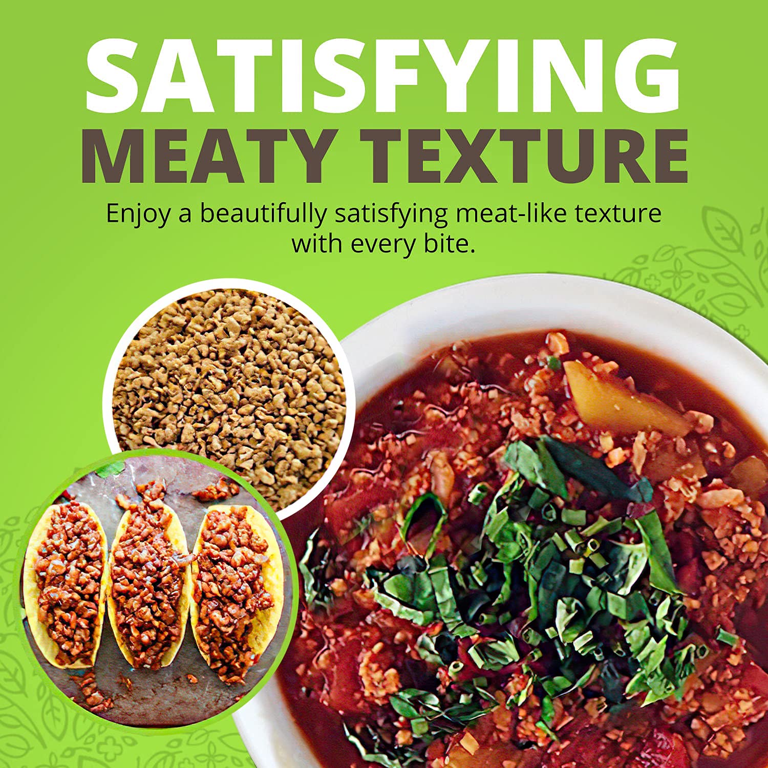 Plant Basics - Hearty Plant Protein - Unflavored Ground, 1 lb (Pack of 6), Non-GMO, Gluten Free, Low Fat, Low Sodium, Vegan, Meat Substitute