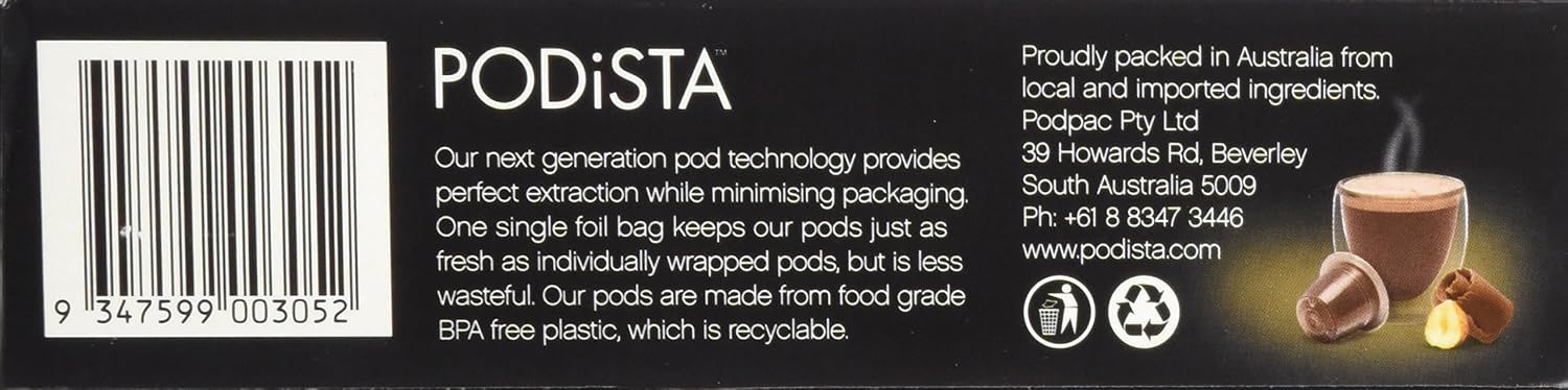 Hot Chocolate Nespresso Compatible Capsules Hot Cocoa Pods - Mint Infusion - 10 Pod Package