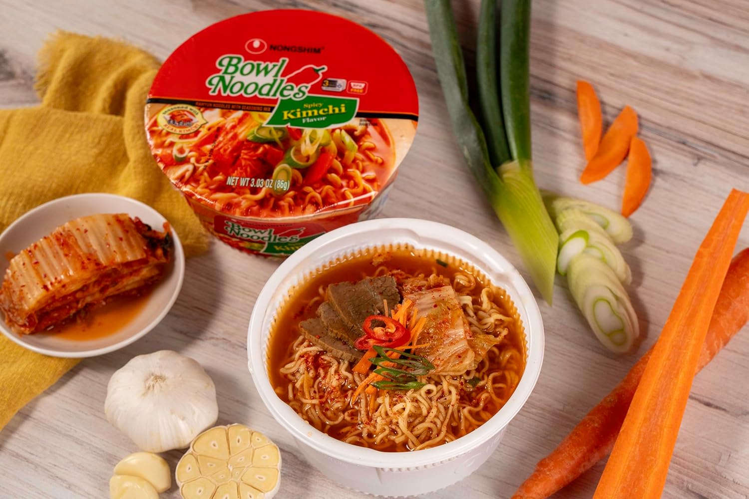 Nongshim HOT & SPICY Noodle Soup, 3.03 Ounce (Pack of 1)