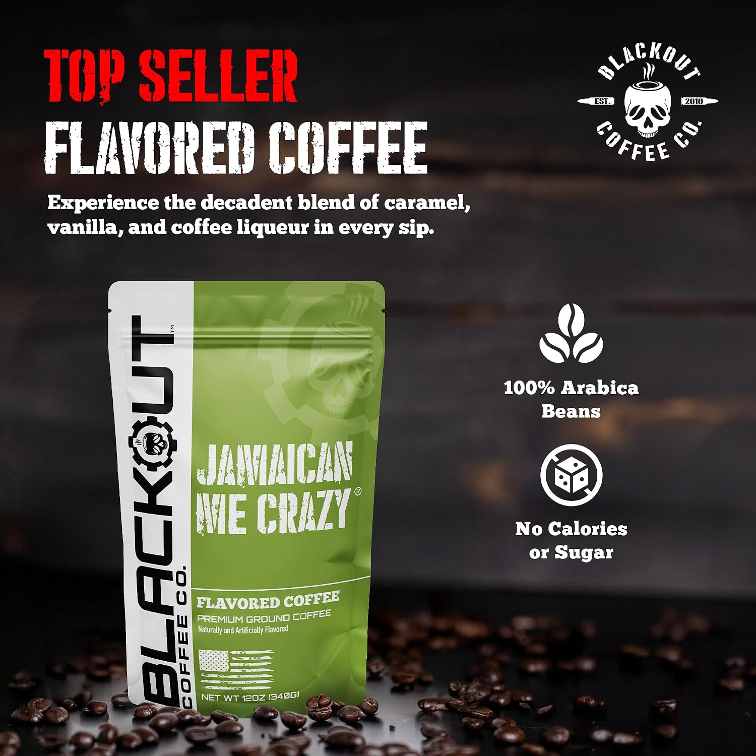 Blackout Coffee Blueberry Crumble Ground Coffee, Medium Roast, 12 oz