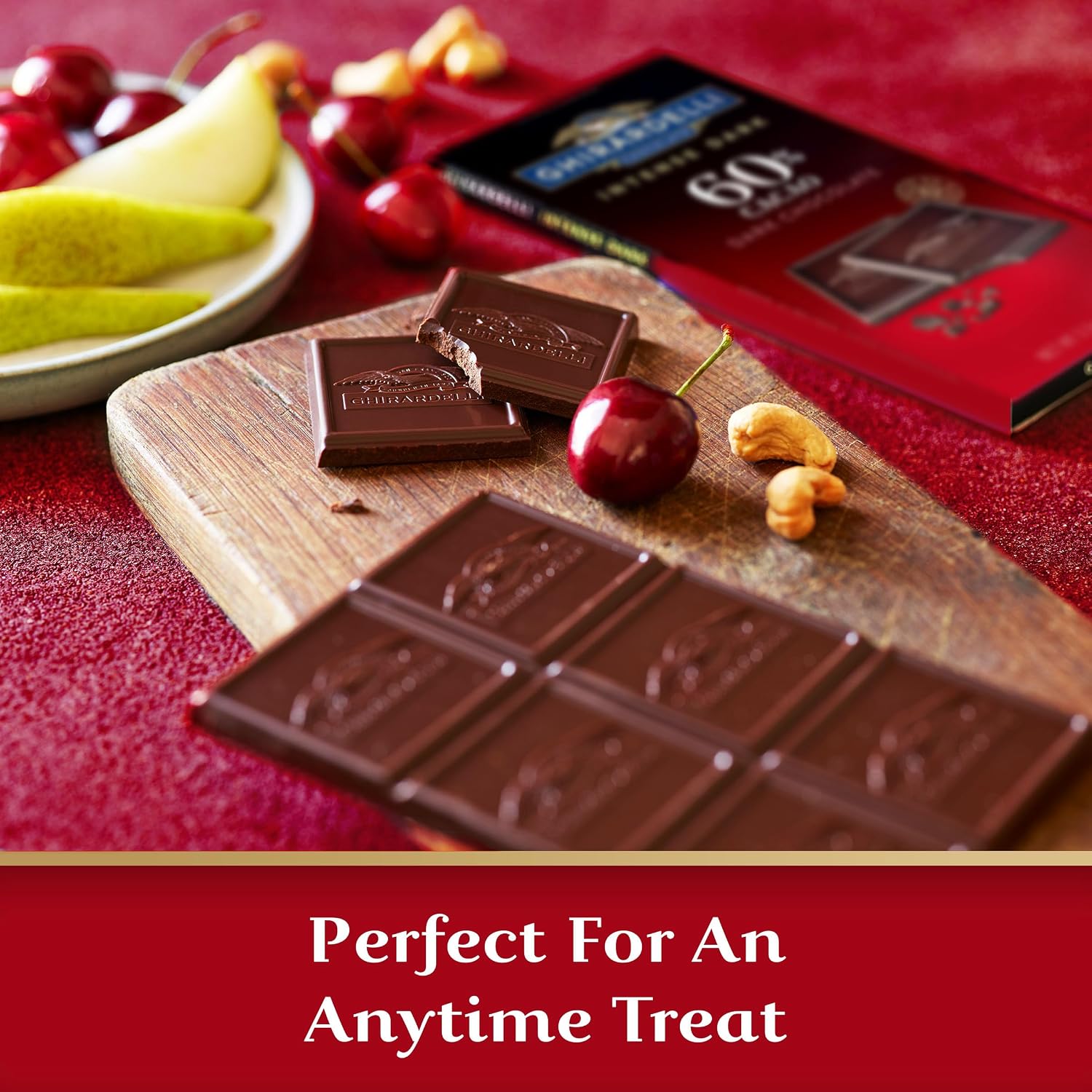 Ghirardelli, Intense Dark Chocolate Bar, 72% Cacao, Bar, 3.5 Ounce