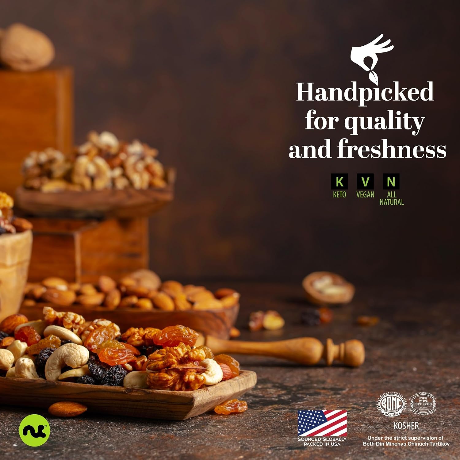 NUT CRAVINGS - Raw Walnuts In Shell, Whole, (80oz - 5 LB)