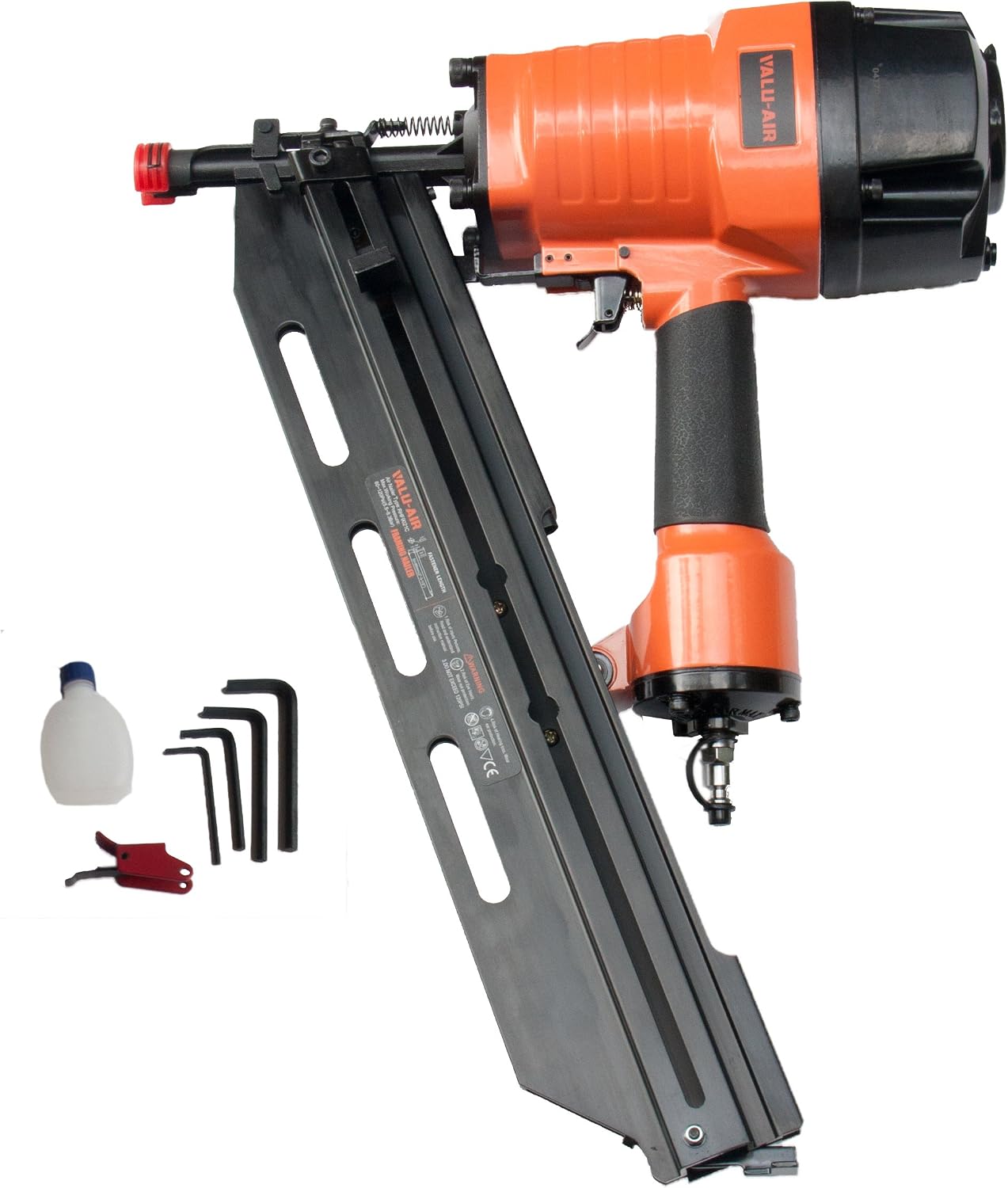9021C 21 Degree 3-1/2" Full Round Head Framing Nailer with Carrying Case and Interchangeable Trigger, Tool-Free Depth Adjust, and No Mar Tip