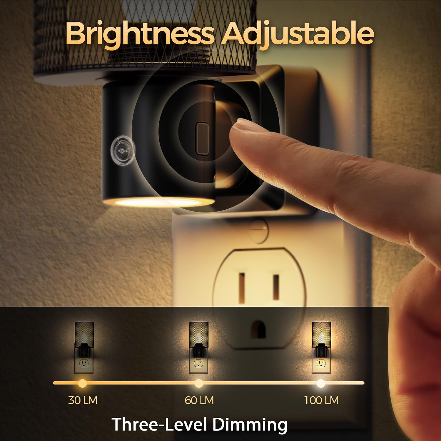 DORESshop Nights Lights Plug Into Wall, Plug in Night-Light, 3000K