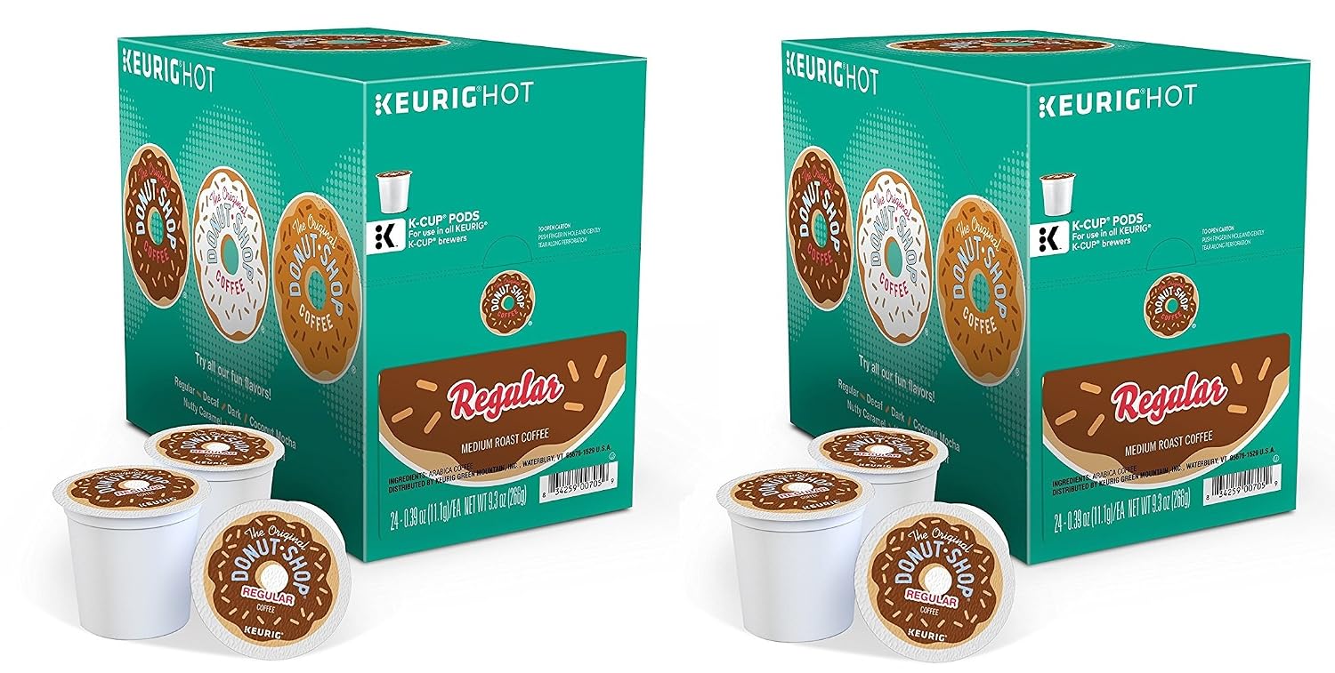 Keurig, The Original Donut Shop, K-Cup packs (Regular - Medium Roast Extra Bold, 48 Count)