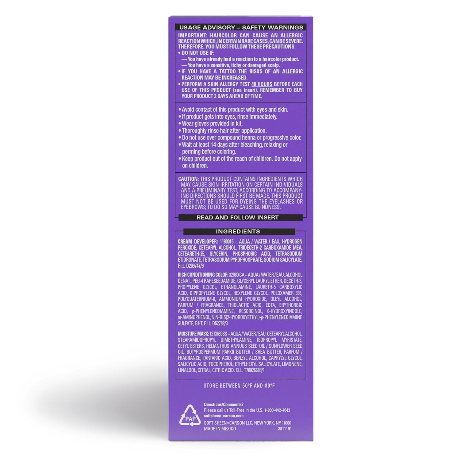 SoftSheen-Carson Dark and Lovely Fade Resist Rich Conditioning Color, Honey Blonde 378