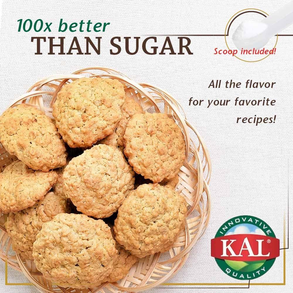 KAL Sure Stevia Extract Powder, Low Carb, Plant Based Stevia Sweetener, Great Taste, Zero Calories, Zero Sugar, Low Glycemic & Perfect for a Keto Diet, 60-Day Guarantee, Approx. 1820 Servings, 3.5oz | Zero Calorie Sweetener - Organic, Keto Friendly & Low…